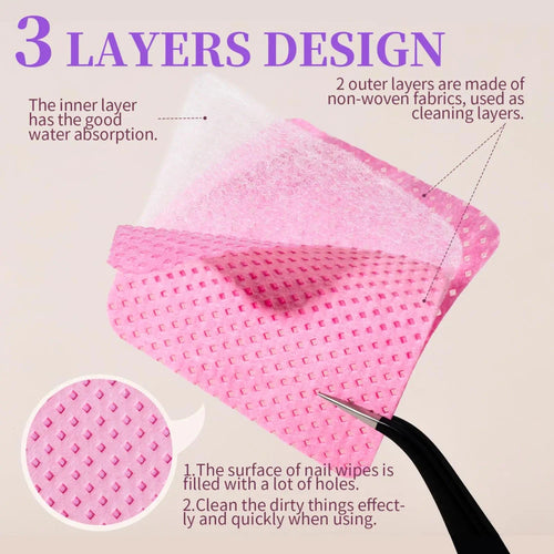 Lint-Free Nail Wipe Set