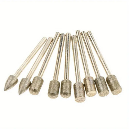 20PC Diamond Grinding Heads for Jade Carving and Sanding