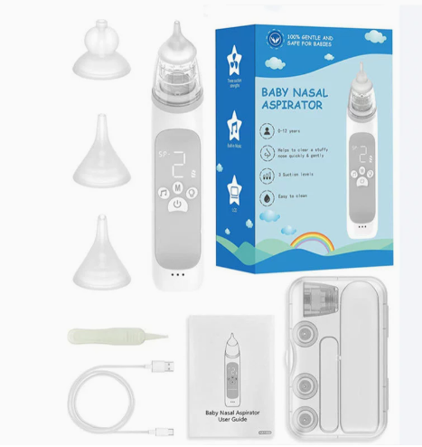 Rechargeable Electric Baby Nasal Aspirator With Adjustable Suction